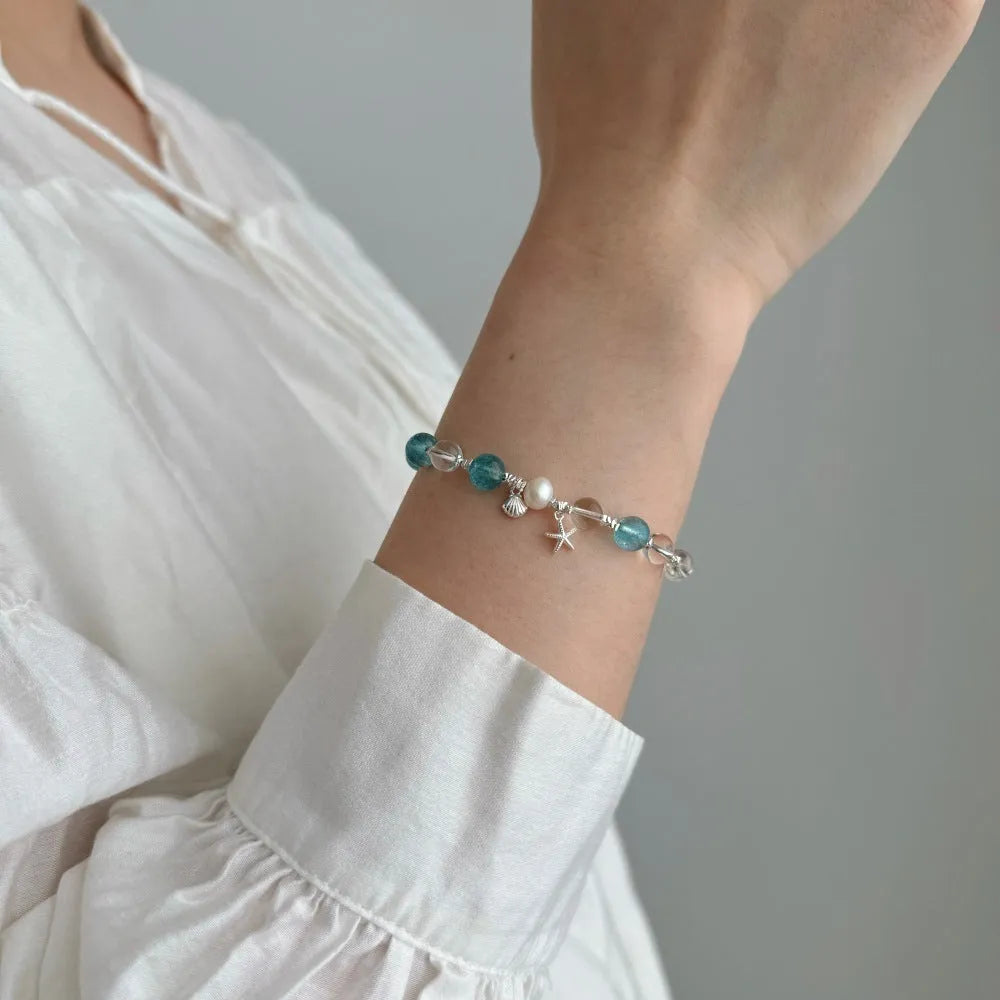 S925 sterling silver bracelet for women electroplated silver geometric design