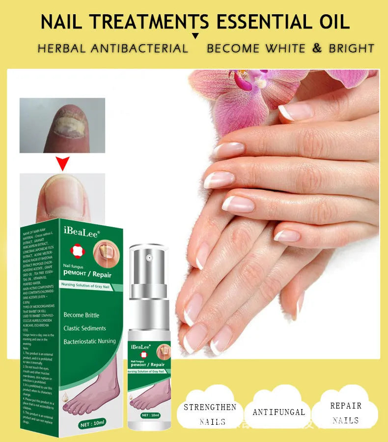 10ml whitening antibacterial liquid for foot care with universal skin type compatibility