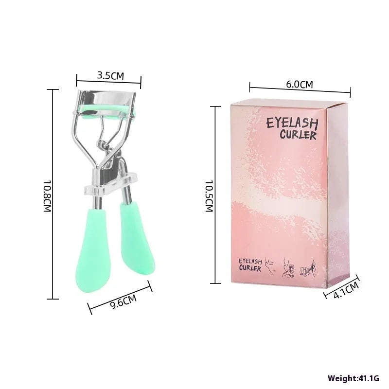 A4 carbon steel eyelash curler with comb attachment in selected colour