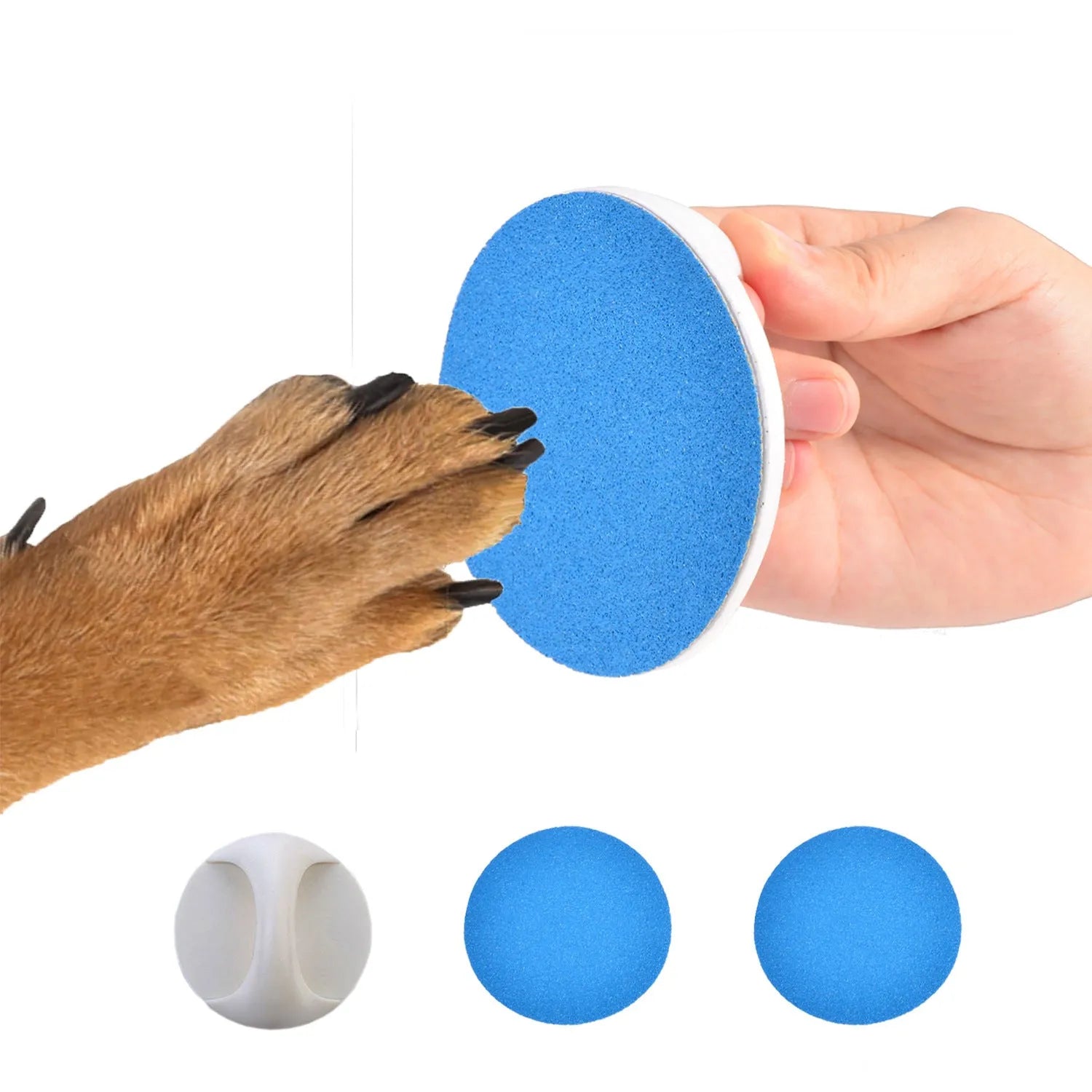 Upgraded dog nail file board with ergonomic handle in choice of colours.