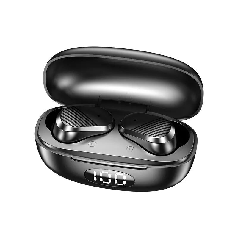 T2 Flagship Black true wireless mini in-ear Bluetooth headset with fingerprint control