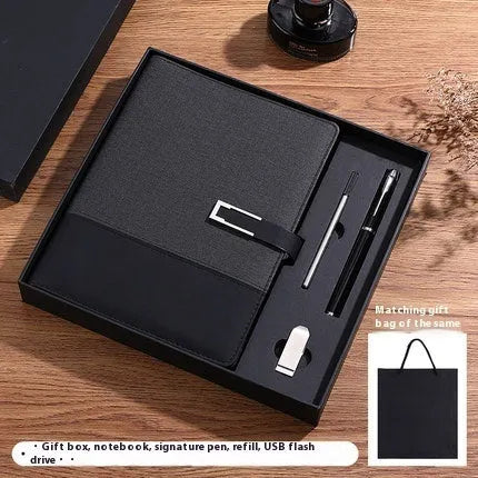 A5 notebook with pu leather cover in multiple colour options including brown, black, green, blue, and red.