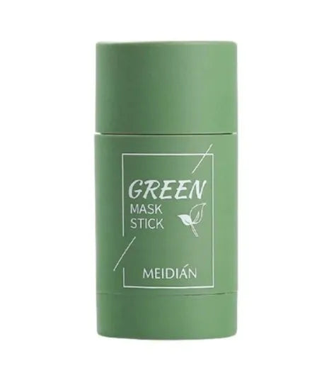 Green tea and eggplant solid cleansing mask sticks in stick format for oily skin care