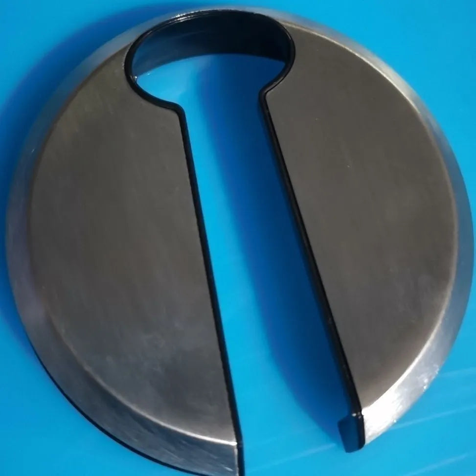 Stainless steel wine bottle opener and foil cutter kitchen tool in silver.