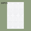 Transparent and frosted disposable ear patches for hair styling support with backing paper