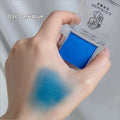 Single pan of bright yellow matte monochrome eyeshadow showing 2g net content on label.