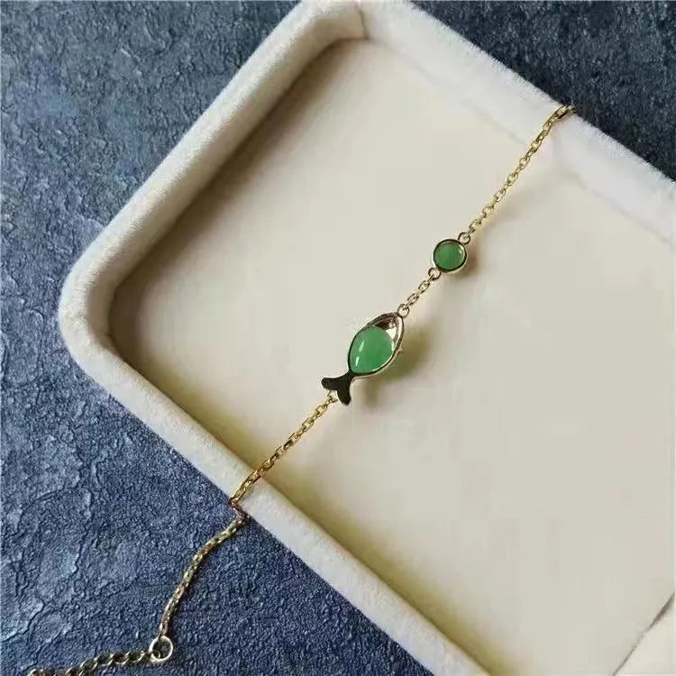Women's copper electroplated yellow gold retro bracelet fashion jewellery