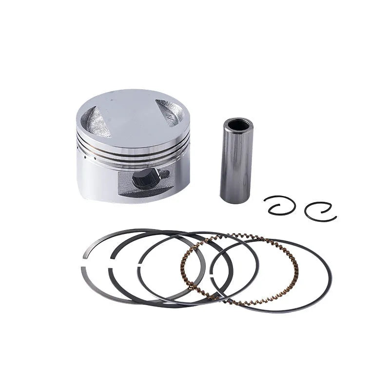 Motorcycle engine piston kit with aluminium alloy piston for 57.4mm cylinder diameter