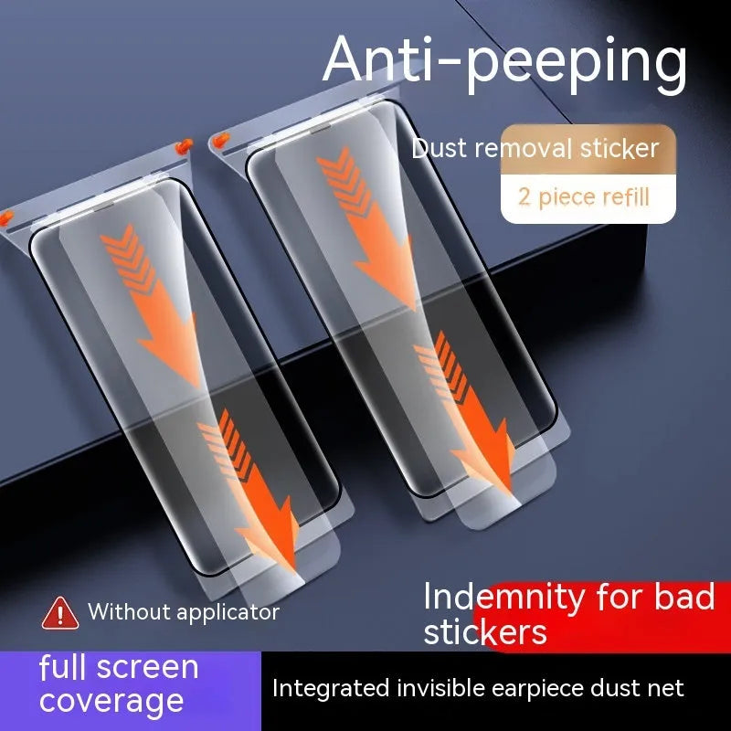 Tempered glass screen protector for iPhone 15, high definition, dustproof, anti-fingerprint