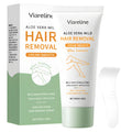 Tube of aloe vera and shea butter moisturising hair removal cream for women and men