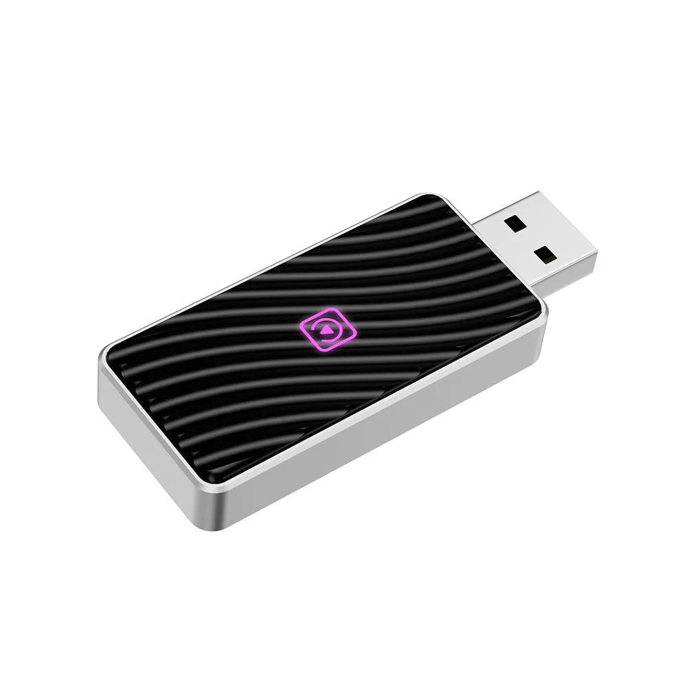 Dual Channel Carplay Box USB version with plastic casing, 62x24x8mm, for wireless Carplay auto mode
