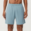 Men's double-layer quick-dry running shorts in multiple colours on a white background.