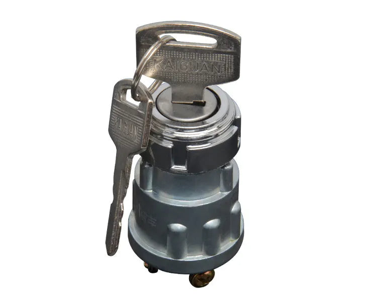 Pure copper car ignition switch with key for trucks and agricultural vehicles