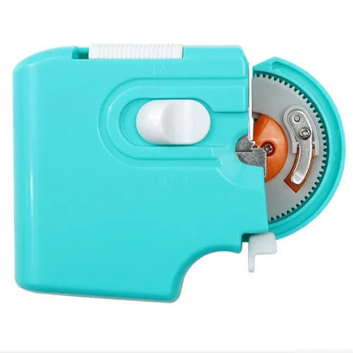 Electric fishing hook tier tool with PC shell housing in blue and green colour