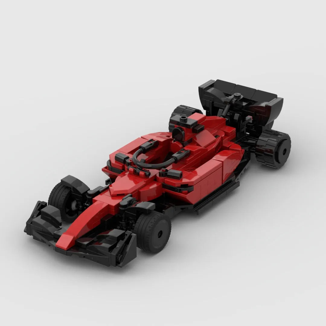 Red Formula F1 mosaic building blocks set with electronic drawing for ages over 14
