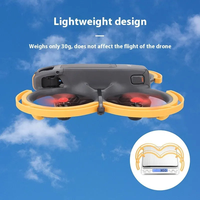 Orange ABS anticollision coil ring for Avata2 drone paddle blade protection