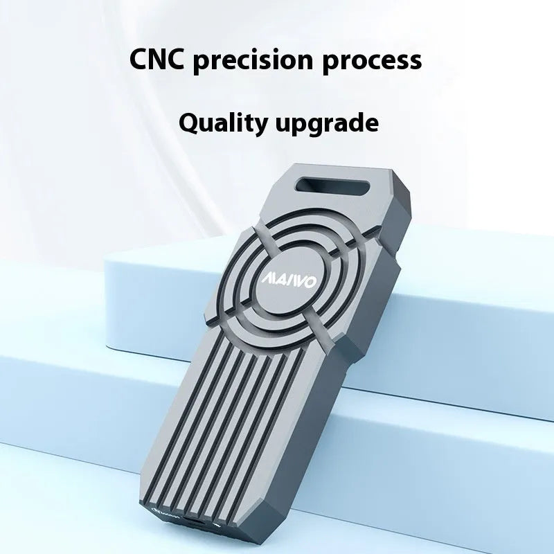 USB4 hard disk enclosure for NVMe M2 solid state drives with aluminium alloy casing