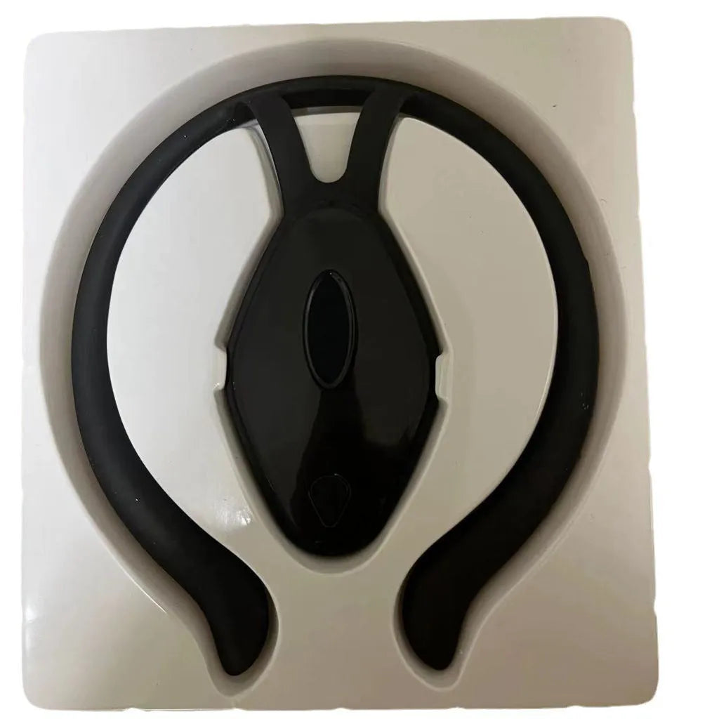 Children's smart LCD kyphotone posture corrector in black and orange with USB charging