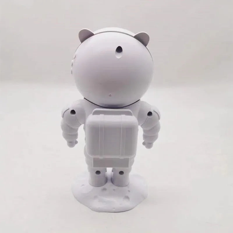 Astronaut star water wave projection lamp with USB cable, ABS shade, and button switch