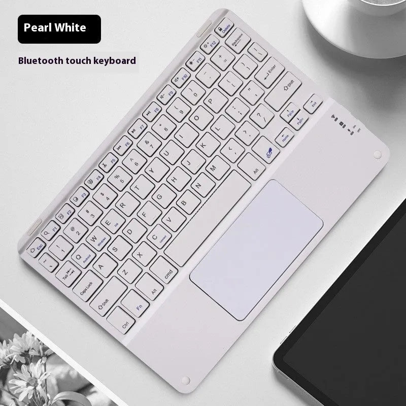 Square hat touch Bluetooth wireless keyboard with colour-changing backlight in multiple colour options
