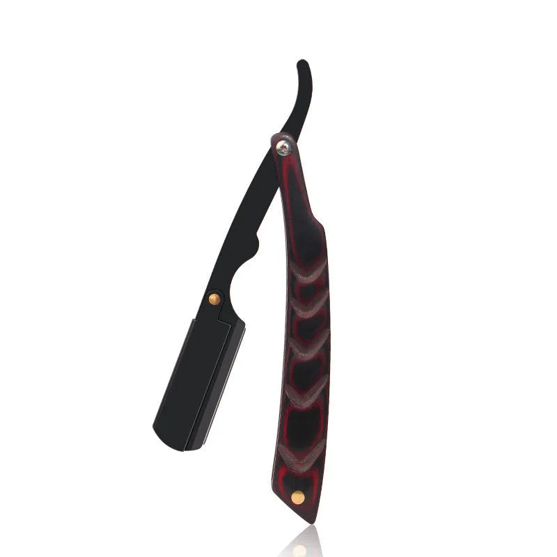Old-fashioned manual beard shaving and eyebrow cutting hair trimmer in black without blade