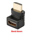 270-degree HDMI adapter cable with square bend for TV laptop wiring protection