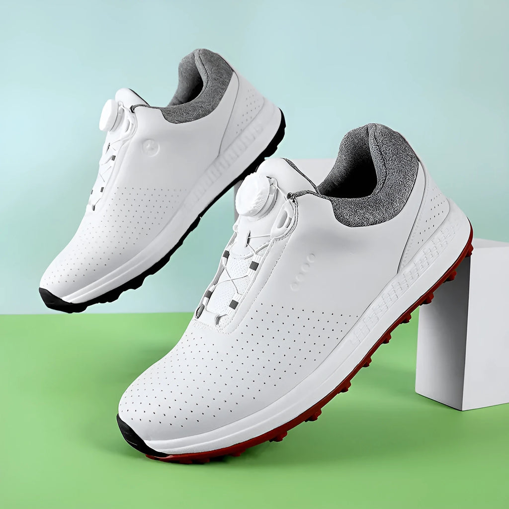 Low top platform sneaker in 518 White with pigskin leather upper, embroidery detail, and non-slip rubber sole