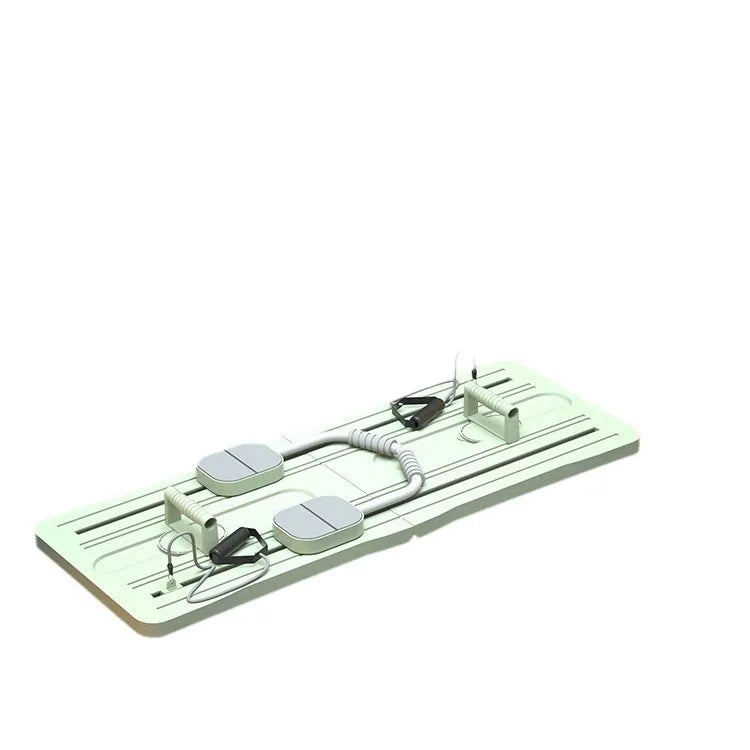 Foldable purple abdominal support board for core workouts on floor