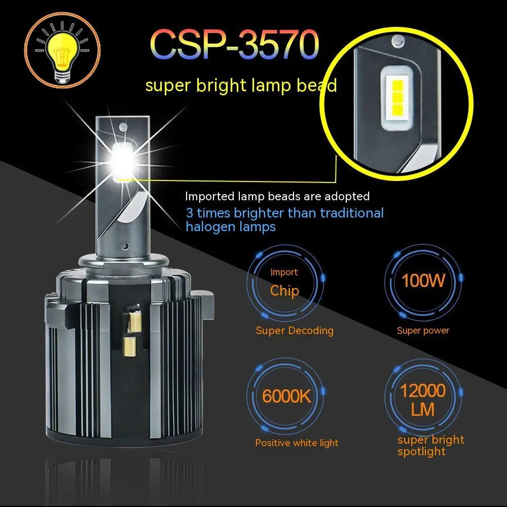 Volkswagen Golf 7 LED low beam headlight bulb with aluminium housing