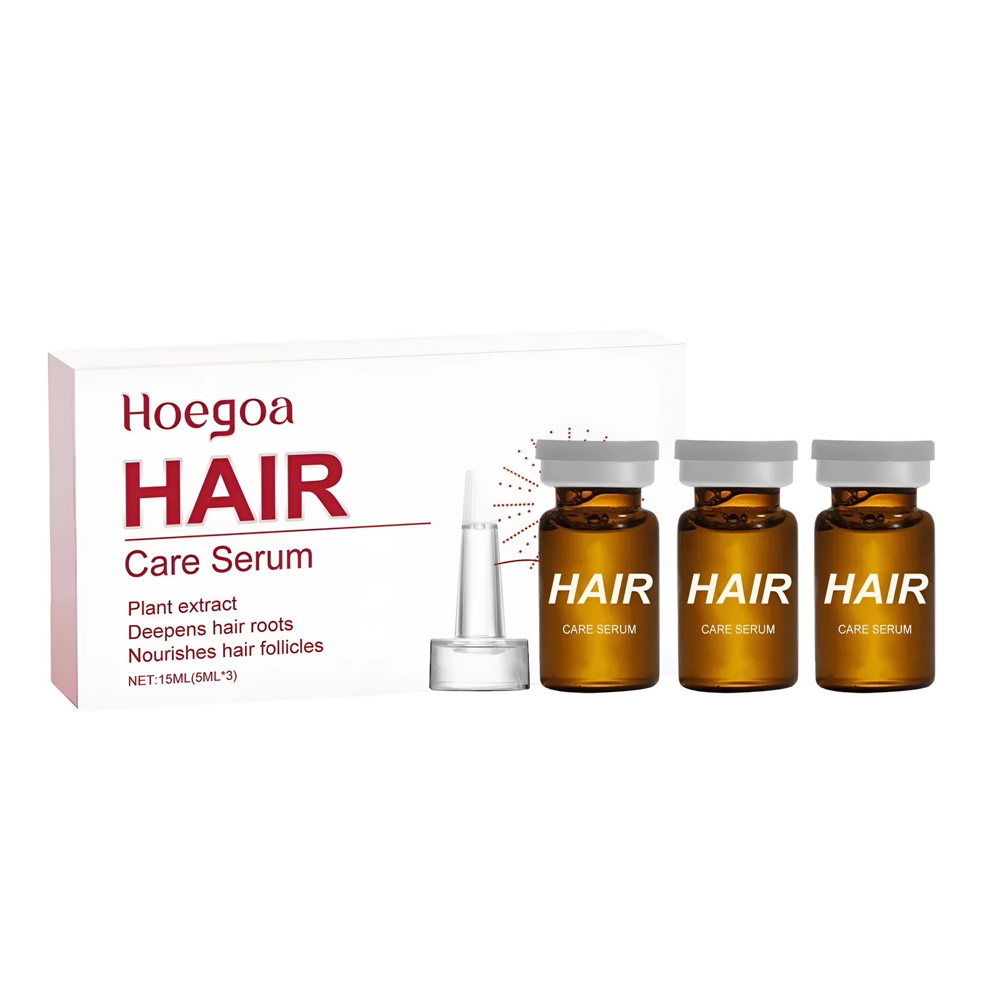Nourishing Hair Root Liquid bottle with botanical oils for thinning hair treatment