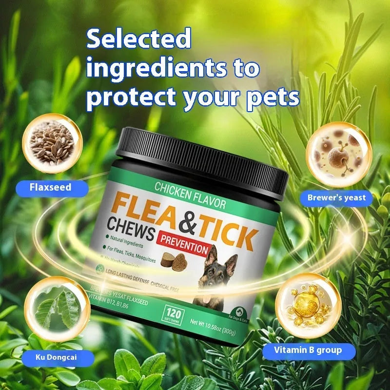 Dog itching relief health supplement 300g bottle with natural ingredients for canine skin care