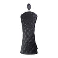 Black and white golf waterproof wooden pole protective cover made from PU material