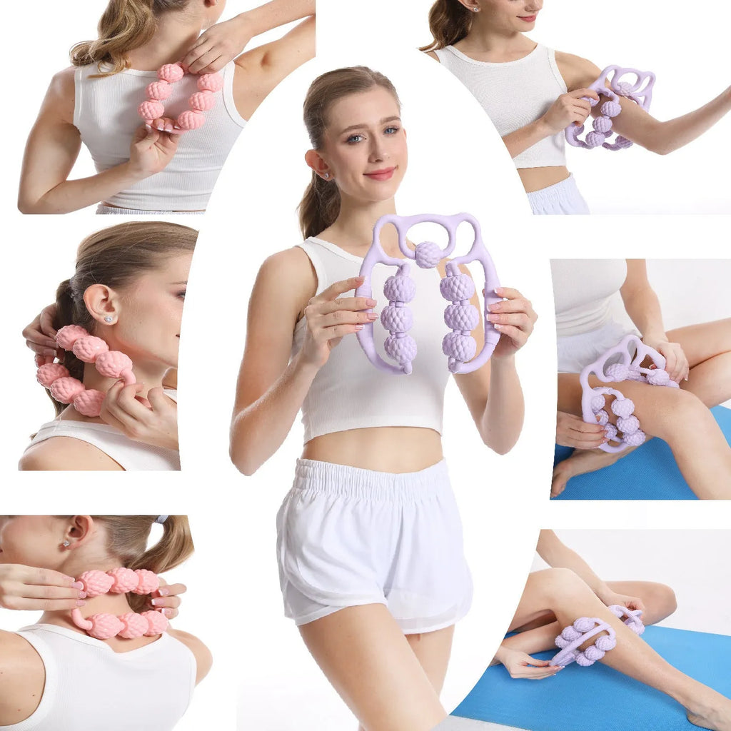 Bear double row ring clip leg massager in three colour options