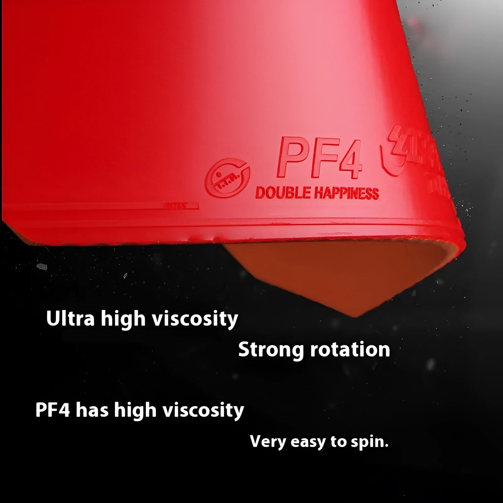Fast Attack Sticky Classic-50 table tennis racket with red PF4-50 anti-rubber.