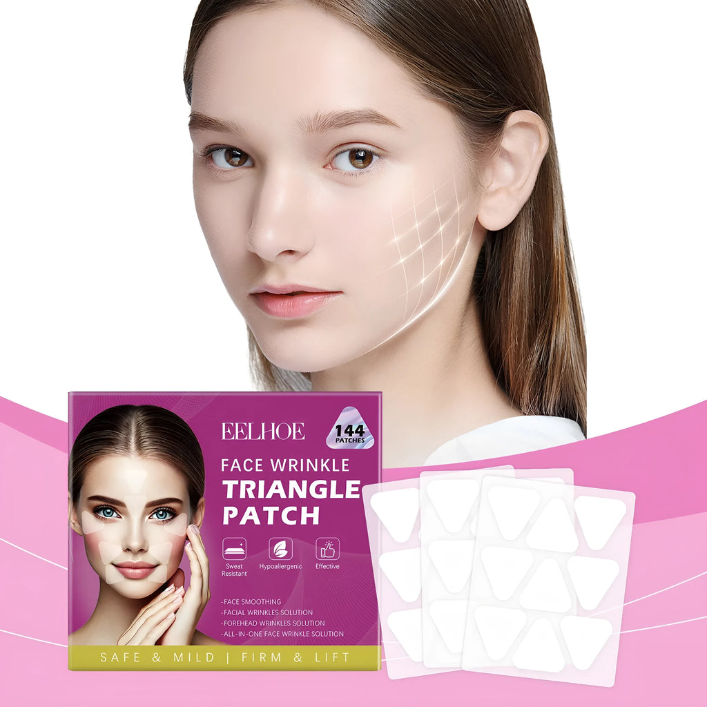 Pack of 144 clear facial nursing patches for skin hydration and fine lines