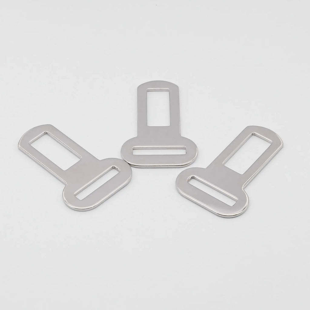 Silvery 26mm metal pet safety buckle for leash and restraint applications