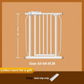 Baby safety gate 78cm plastic stair door fence in white for 61-64.9cm width range