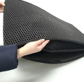 EVA double-layer washable cat litter mat in black, grey, blue, pink, and beige, 1.5cm thick