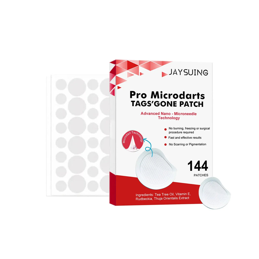 Micro needle wart removal care patches with adhesive bandage and tea tree oil formulation