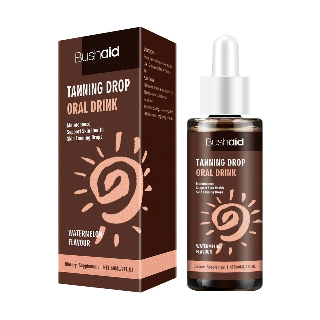 60ml sun tanning essence body care kit with compact 30x30x125mm container dimensions