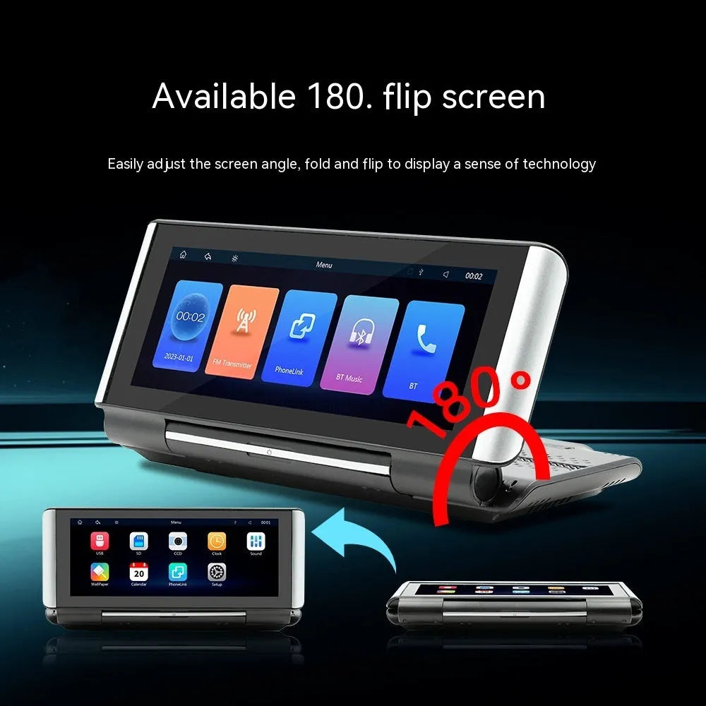 6.86 inch black vehicle MP5 player with screen showing CarPlay interface