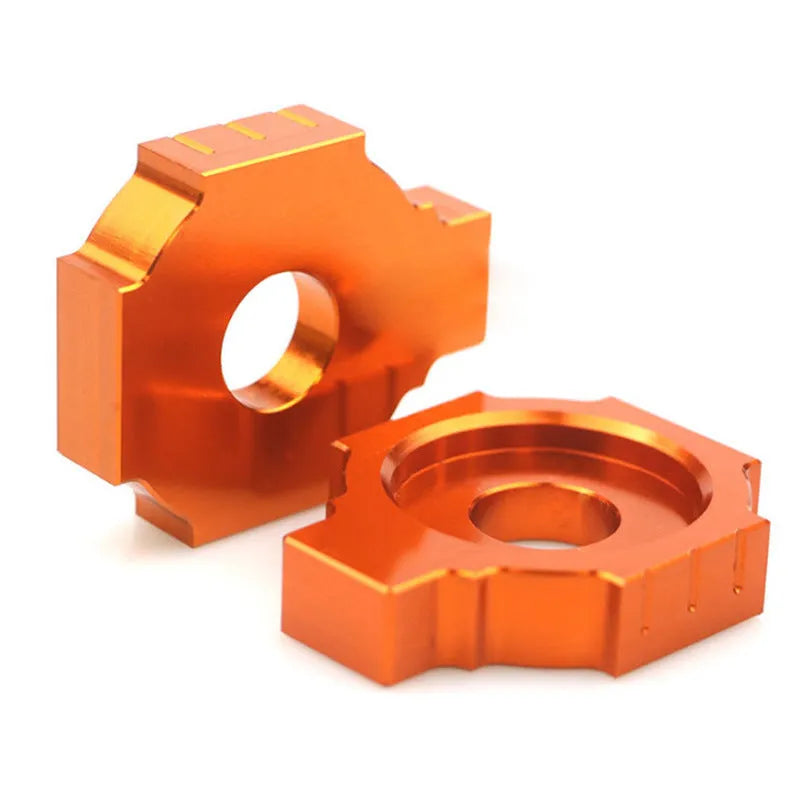 Orange aluminium rear fork regulator screws for KTM DUKE 200 390 990 motorcycles