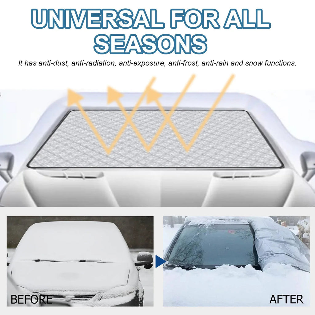 Car windshield aluminium film frost cover measuring 140 by 95 centimetres