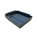 Black wireless charging storage box for Qi-compatible smartphones with fast charging capability