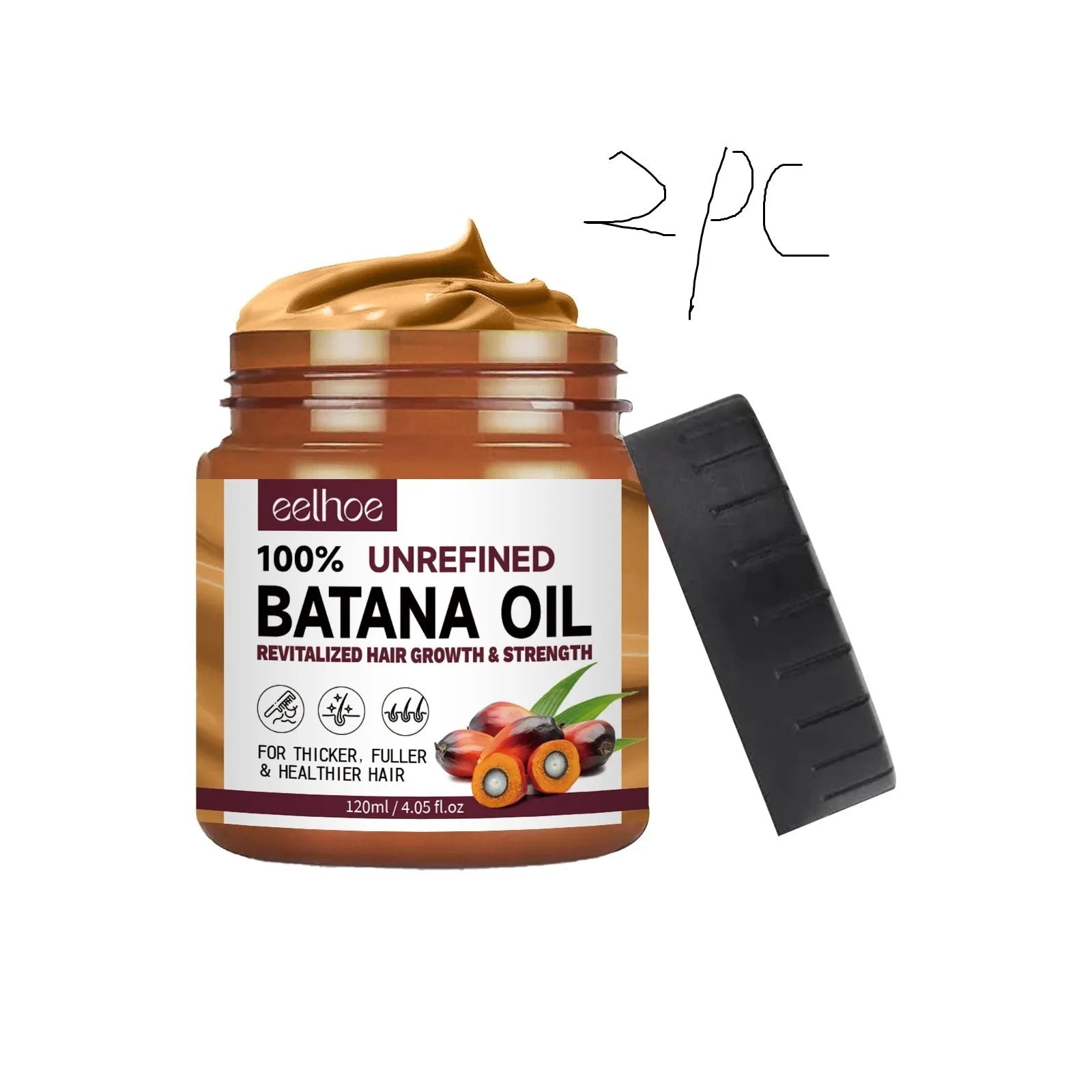Batana oil hair conditioner tube, 120ml treatment for straightening and anti-hair loss