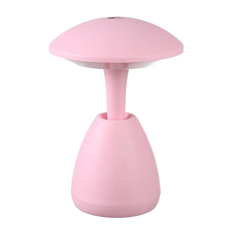 Small white bedside night lamp with ABS body, 5W LED, 10 by 21 cm, low voltage