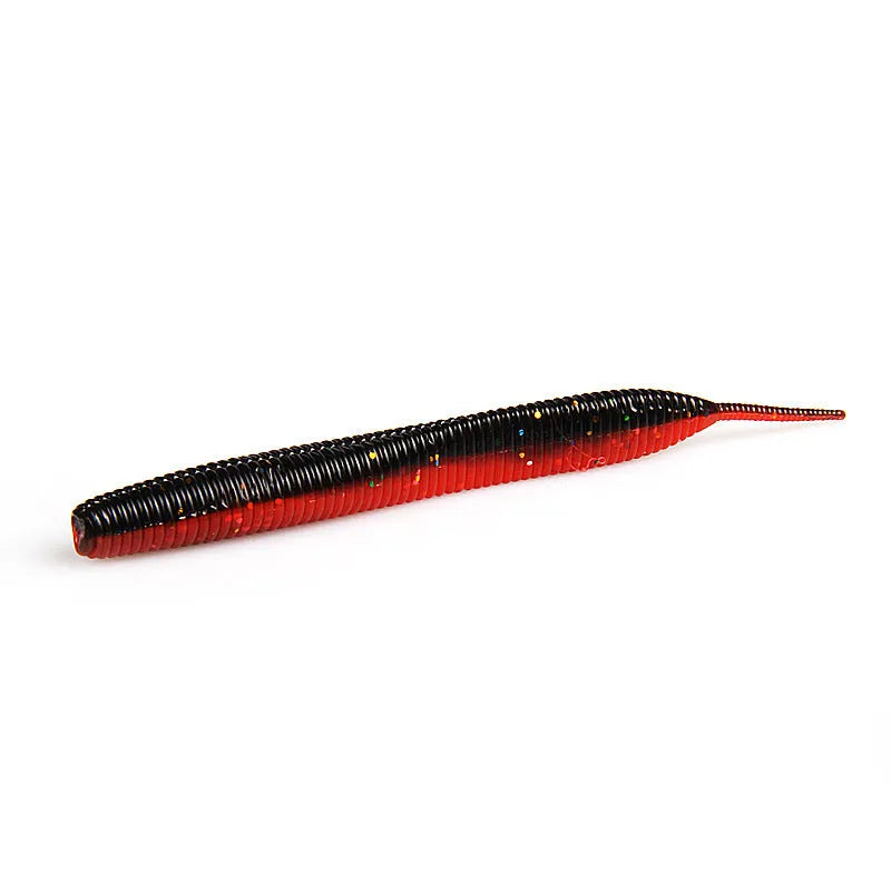 Lure noodle worm soft bait lead-free – 7cm and 10cm artificial mealworm fishing bait in multiple colours