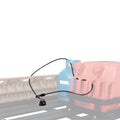 Roof platform steel cable lock with plastic coating in two length options for equipment security