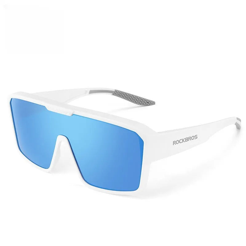 Cycling goggles with polarised lenses and large TR frame in multiple colour options