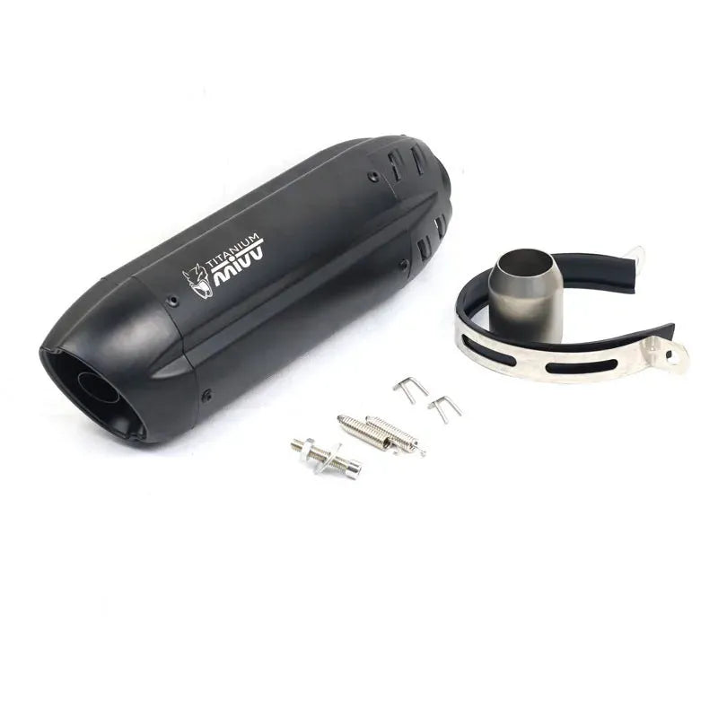 Stainless steel motorcycle exhaust pipe modification with small hexagonal design and 51mm interface